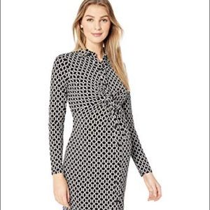 Black and White Maternity Dress